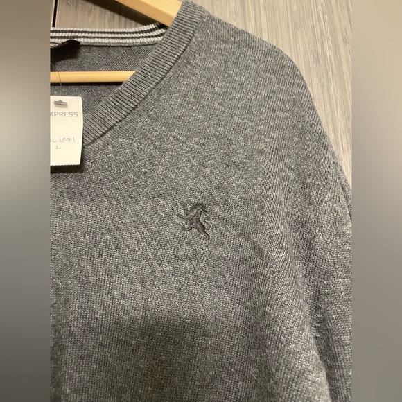 NWT Express 100% Cotton V-neck Sweater - Picture 4 of 4